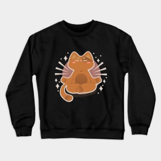 Cute Kawaii Cat Yoga Crewneck Sweatshirt